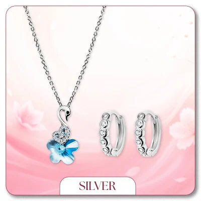 rhodium plated silver jewellery